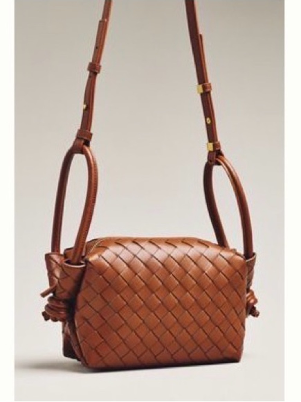 NWT Anthropologie Loop-Strap Woven Crossbody Bag